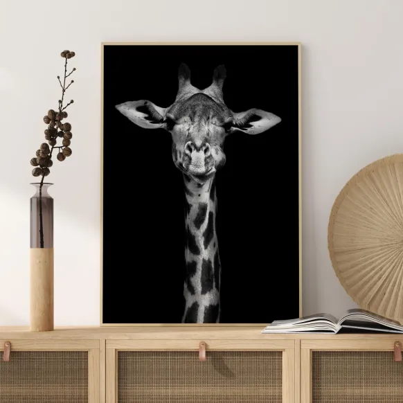 Chewing Giraffe Poster (21x29.7 cm (A4))