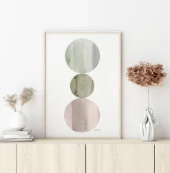 Circles Poster (21x29.7 cm (A4))