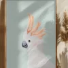 Cockatoo on Mint Poster (21x29.7 cm (A4))