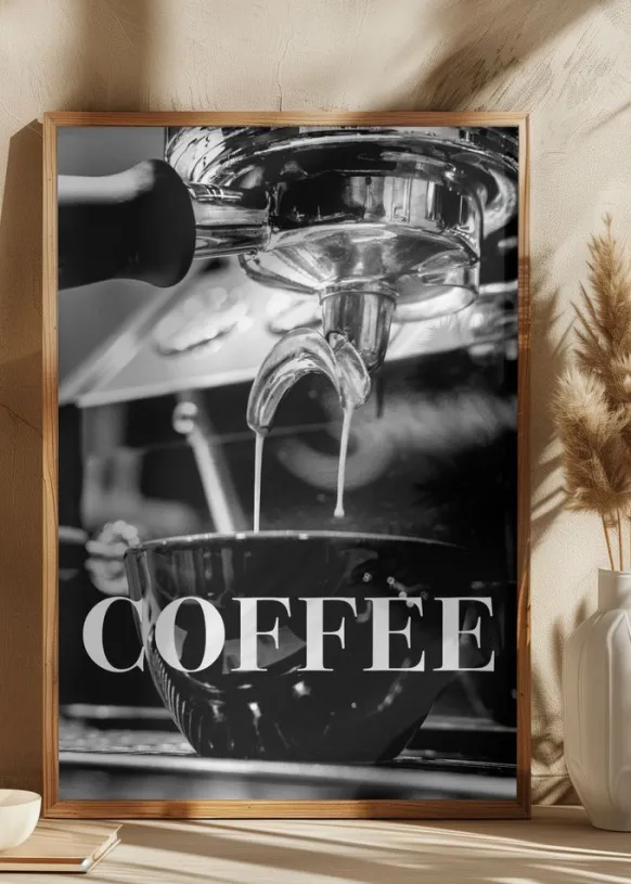 Coffee Text Poster (21x29.7 cm (A4))