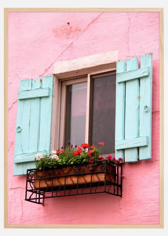 Colourful window Poster (21x29.7 cm (A4))