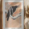 Crow On Snowy Branch Poster (21x29.7 cm (A4))