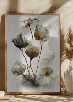 Crystal Flowers Poster (21x29.7 cm (A4))