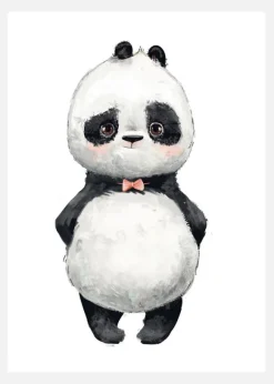 Cute Panda Canvastavla (30x40 cm)