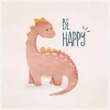 Dino Joy Canvastavla (30x30 cm)