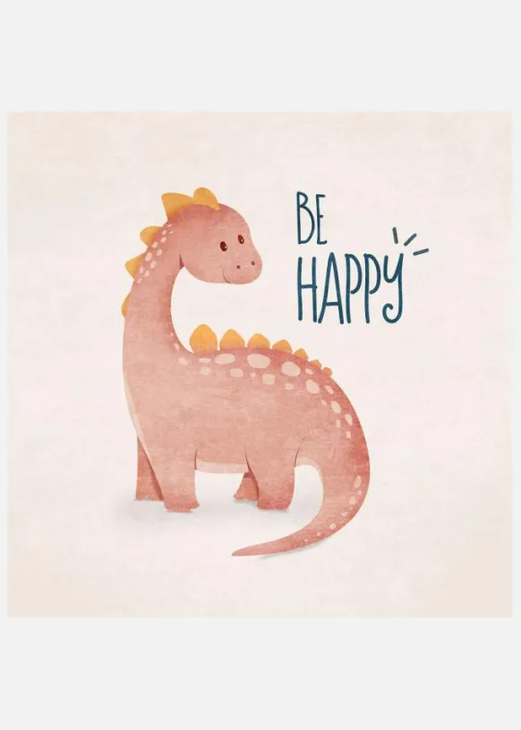 Dino Joy Canvastavla (30x30 cm)