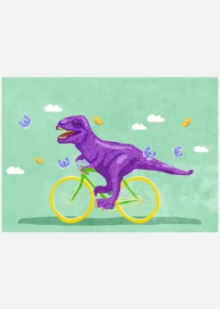 Dino Racer Canvastavla (30x40 cm)