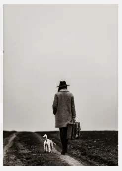 Dogwalk Canvastavla (30x40 cm)