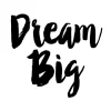 Dream Big Poster (21x29.7 cm (A4))