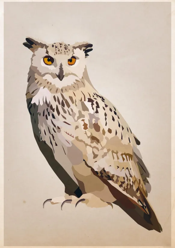 Eagle Owl Poster (21x29.7 cm (A4))