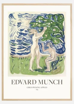 Edvard Munch - Girls Picking Apples Poster (21x29.7 cm (A4))