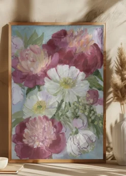 Eleanora painterly florals Poster (21x29.7 cm (A4))