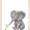 Elephant & Duck Poster (21x29.7 cm (A4))