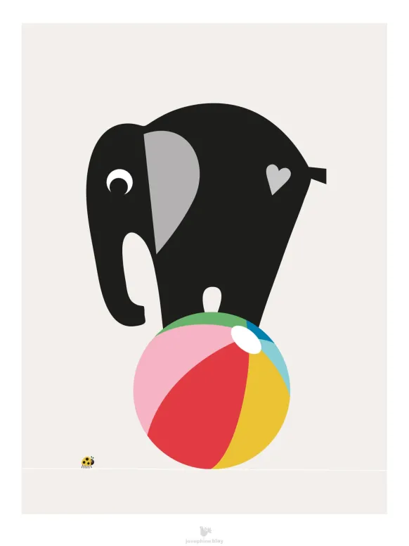 Elephant grey Poster (30x40 cm)