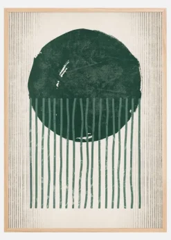Emerald Round Jellyfish Poster (21x29.7 cm (A4))
