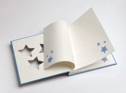 Estrella BabyalbumBlå - 28x30,5 cm (50 Vita sidor / 25 blad)