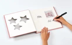 Estrella BabyalbumRosa - 28x30,5 cm (50 Vita sidor / 25 blad)