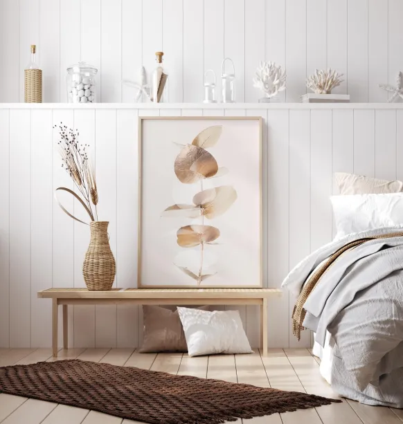 Eucalyptus Creative Gold III Poster (21x29.7 cm (A4))