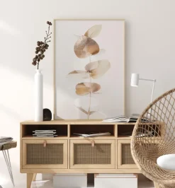 Eucalyptus Creative Gold III Poster (21x29.7 cm (A4))
