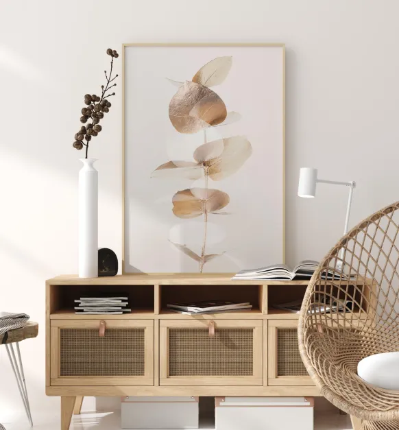 Eucalyptus Creative Gold III Poster (21x29.7 cm (A4))