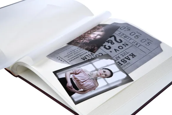 Exclusive Line Maxi Album Svart 30x33 cm (100 Vita sidor / 50 blad)