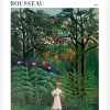 Femme Se Promenant Dans Une Foret Exotique Canvastavla (30x40 cm)