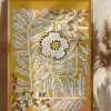 Fern leaves and flower mustard Poster (21x29.7 cm (A4))
