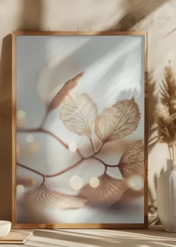 Filigree Leafs Poster (21x29.7 cm (A4))