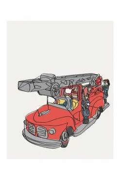 Fire Truck Poster (21x29.7 cm (A4))