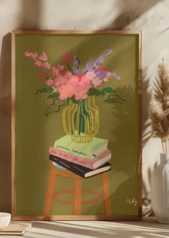 Floral Vase Poster (21x29.7 cm (A4))