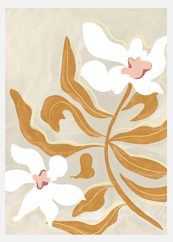 Flowerflowerflower Canvastavla (30x40 cm)