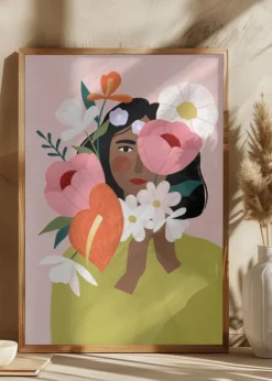 Flower Lady Poster (21x29.7 cm (A4))