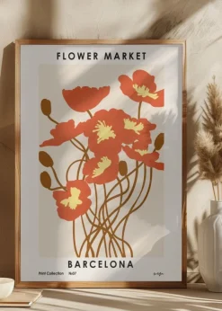 Flower Market. Barcelona Poster (21x29.7 cm (A4))