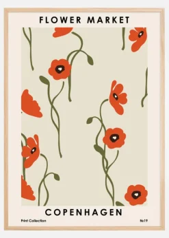 Flower Market Copenhagen Poster (21x29.7 cm (A4))