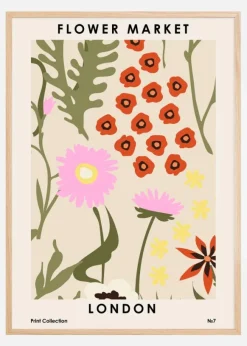 Flower Market London Poster (21x29.7 cm (A4))