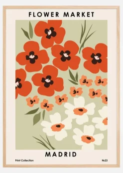 Flower Market Madrid Poster (21x29.7 cm (A4))