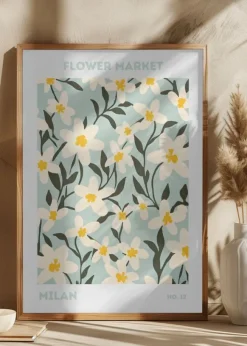 Flower Market Milan Poster (21x29.7 cm (A4))