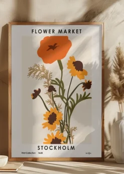 Flower Market. Stockholm Poster (21x29.7 cm (A4))