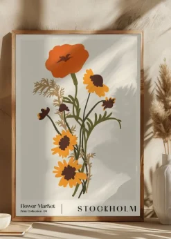 Flower Market. Stockholm Poster (21x29.7 cm (A4))