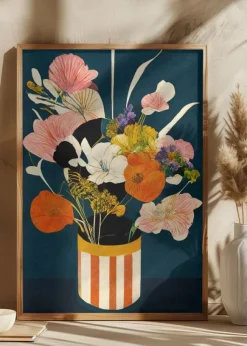 Flowers At Night Poster (21x29.7 cm (A4))