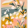 Flowers By The Sea Poster (21x29.7 cm (A4))