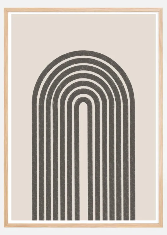 Flow Shapes No13 Poster (21x29.7 cm (A4))