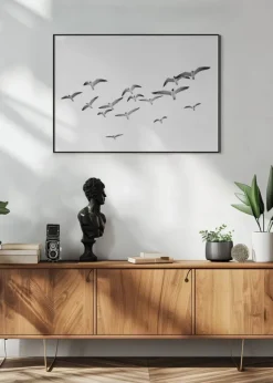 Flying Birds Poster (21x29.7 cm (A4))