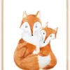 Fox Family Poster (21x29.7 cm (A4))