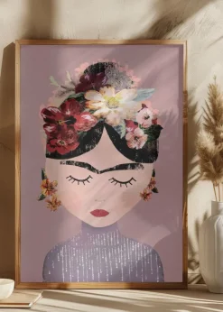 Frida (Pastel Version) Poster (21x29.7 cm (A4))