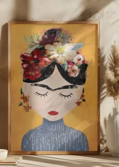 Frida (Yellow Version) Poster (21x29.7 cm (A4))