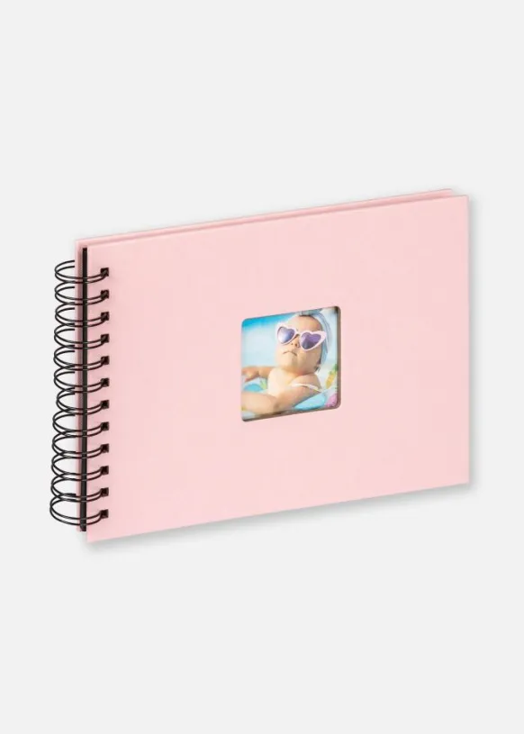 Fun Babyalbum Rosa - 23x17 cm (40 Svarta sidor/20 blad)