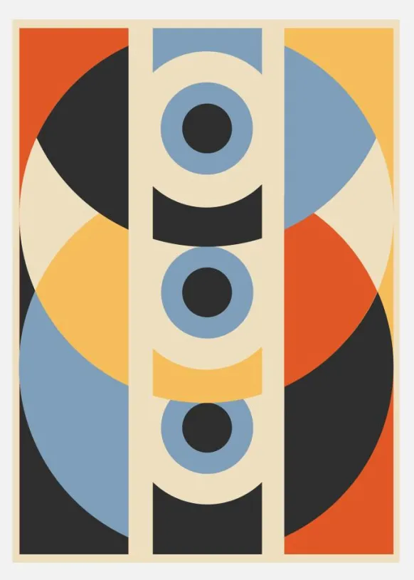 Geometric Pattern Canvastavla (30x40 cm)