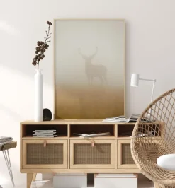 Ghost Stag Poster (21x29.7 cm (A4))