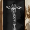 Giraffe Portrait Poster (21x29.7 cm (A4))